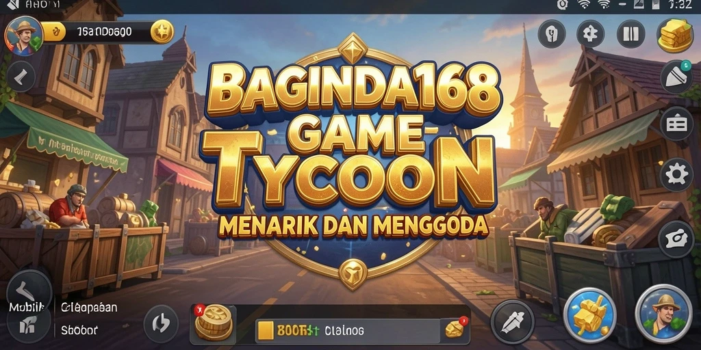 Tangkapan layar utama BAGINDA168 menampilkan gameplay Tycoon yang seru dan interaktif.