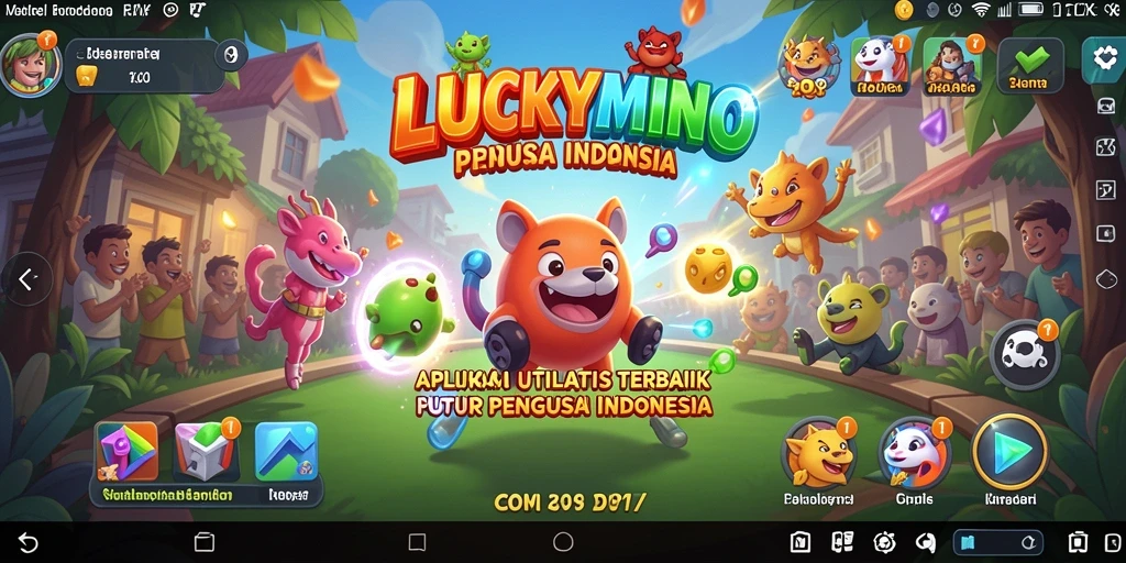 Tampilan antarmuka LUCKYMINO yang menarik dan fungsional.