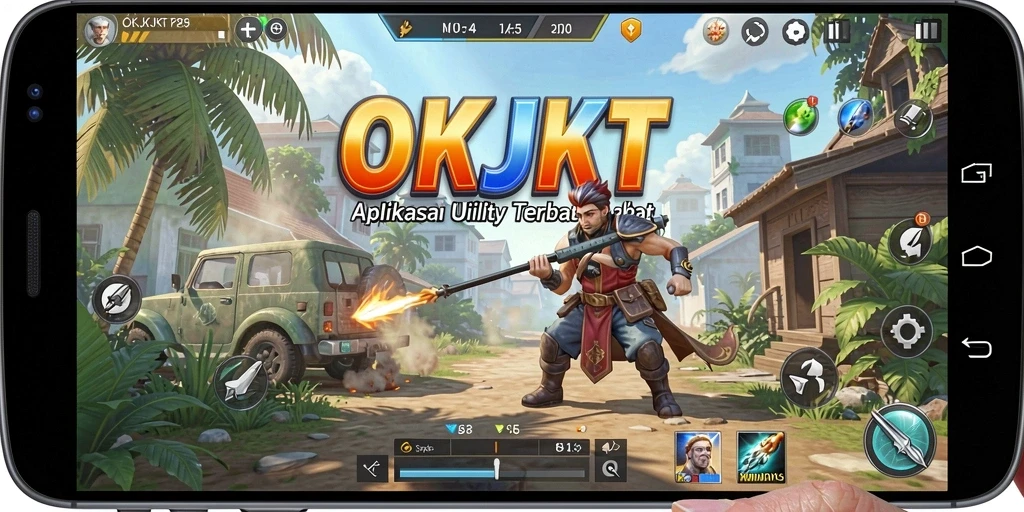 Tampilan antarmuka aplikasi OKJKT dengan fitur-fitur Utility.